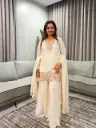Ivory Heritage Pure Silk Indo-Western Set