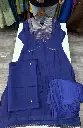 Royal Blue Banarasi Mull Chanderi Zari Yoke Kurta Set