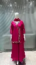 Rani Pink Hand-Worked Angrakha Russian silk Set