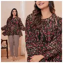 Maroon Ajrakh Printed Pure Cotton Tunic