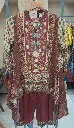 Maroon Floral Hand-Worked Crepe Co-ord Set