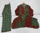 Multicolor Patch print Hand-Worked Crepe Co-ord Set