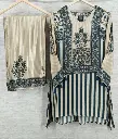 Royal Indigo Floral Crepe Co-Ord Set