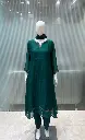Bottle Green Bead sequin Hand-Worked Banarasi Mull Chanderi 3-Piece Suit Set