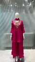 Rani Pink Heavy Hand-worked Pure Premium Russian Silk Co-ord Set