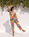 Vibrant Mirage Multi-color Rayon Printed Co-ord Set