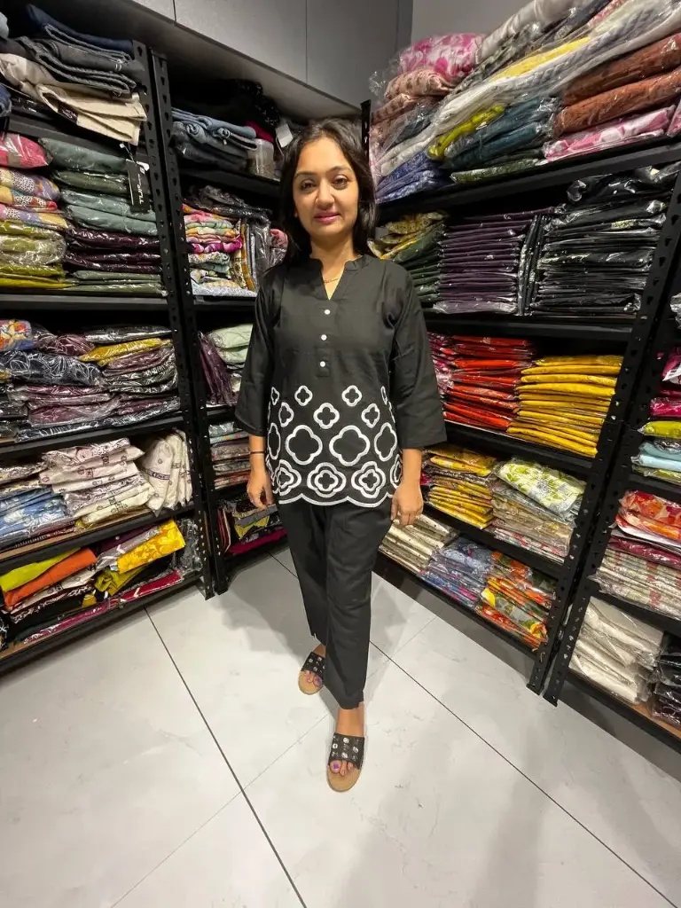 Black Stylish Ethnic Co-ord Set