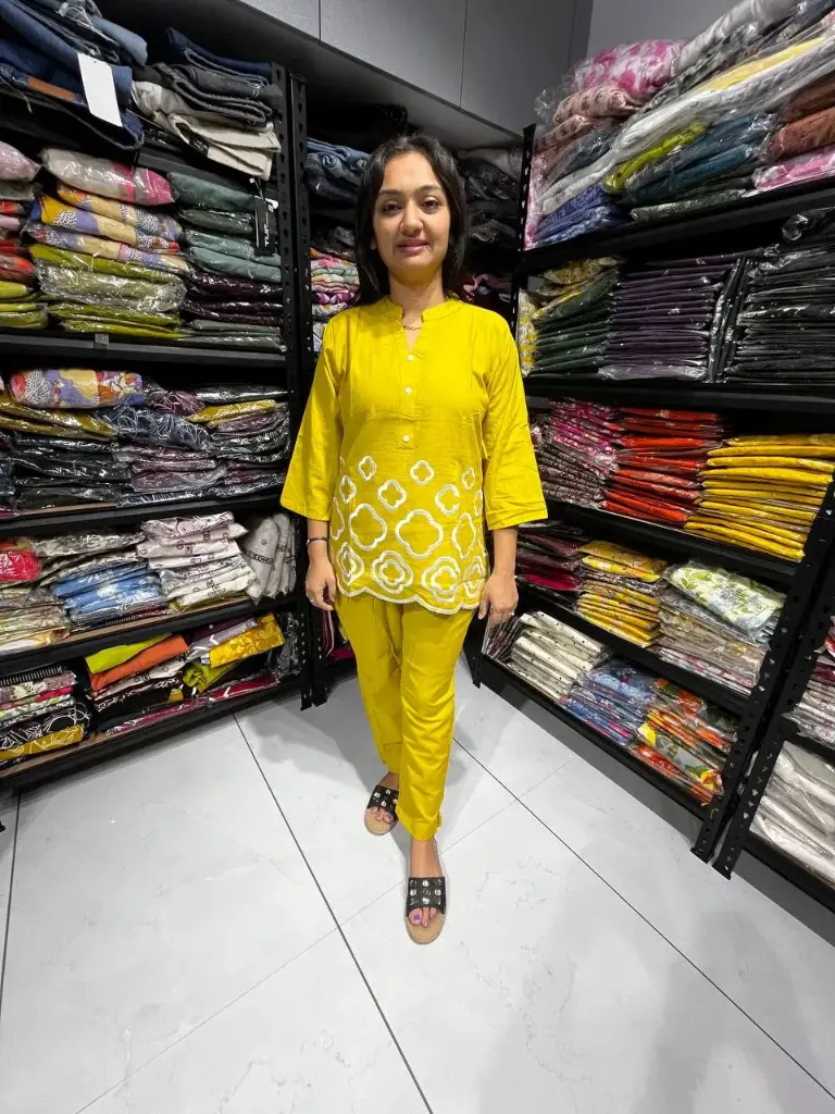 Yellow Stylish Ethnic Co-ord Set
