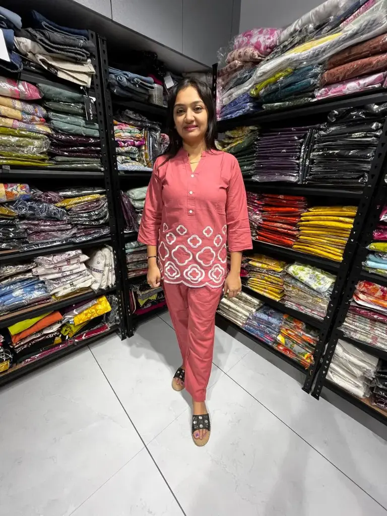 Pink Stylish Ethnic Co-ord Set