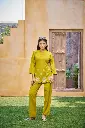Mustard Bloom Embroidered Co-ord Set