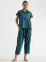 Teal Solid Cotton Cord set