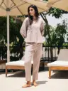 Brown Sweetheart solid Cotton Cord set