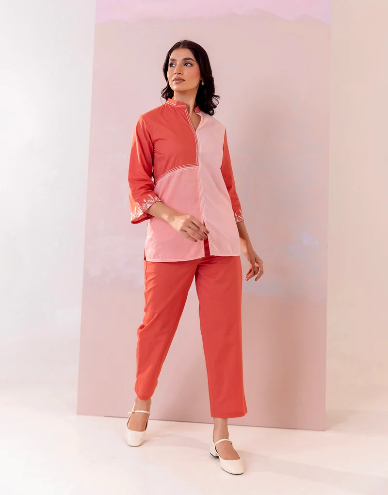 Azura Rust Cotton Co-Ord Set