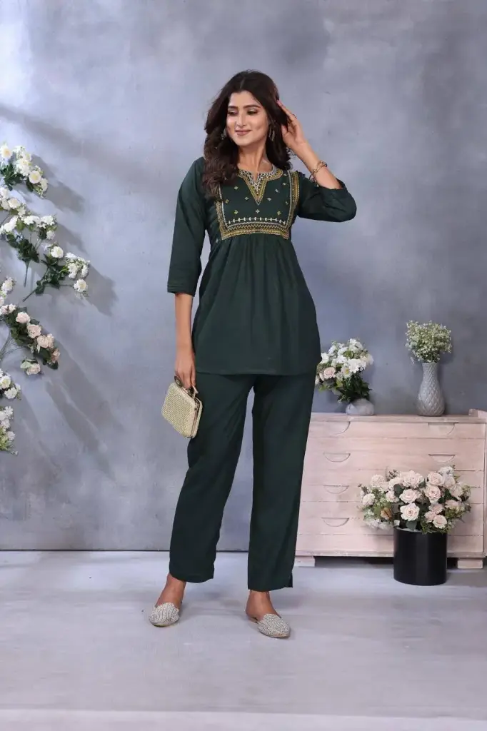 Kriti Threaded Grace Embroidered Set