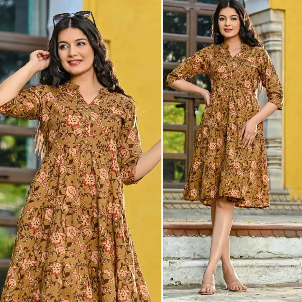 Clay Rose Cotton one piece dress