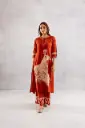 Morni Regal Peacock Print Kurta Set