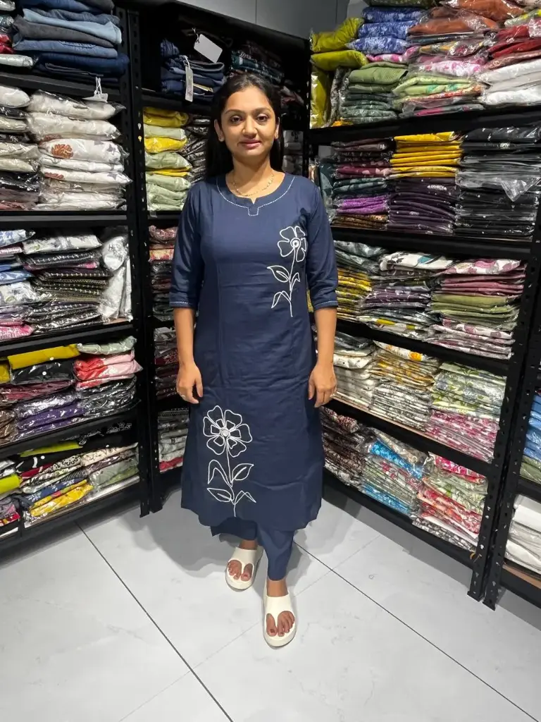 Starry Bloom Embroidered Set