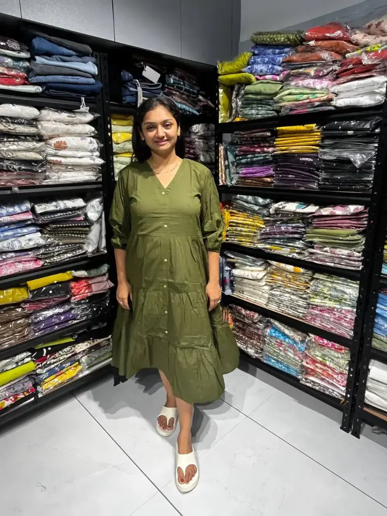 Mahendi Allure Pure Cotton Midi Dress