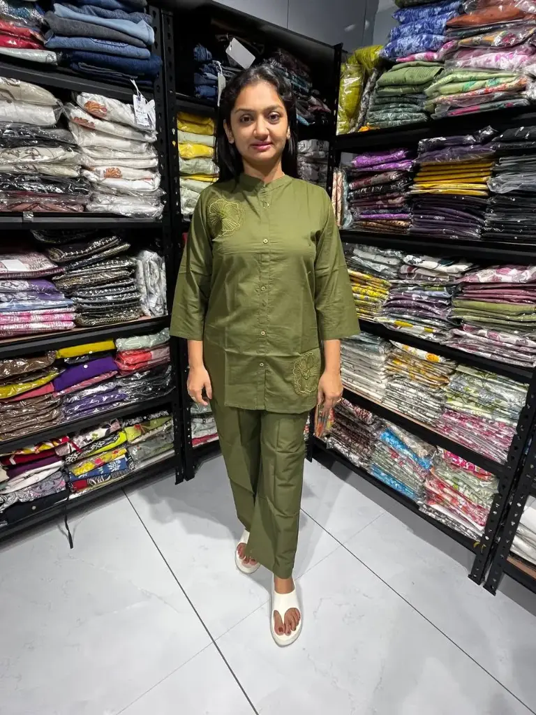Olive Grace Mul Cotton Cord Set