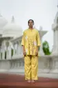 Yellow Serenity Patch embroidery Co-ord