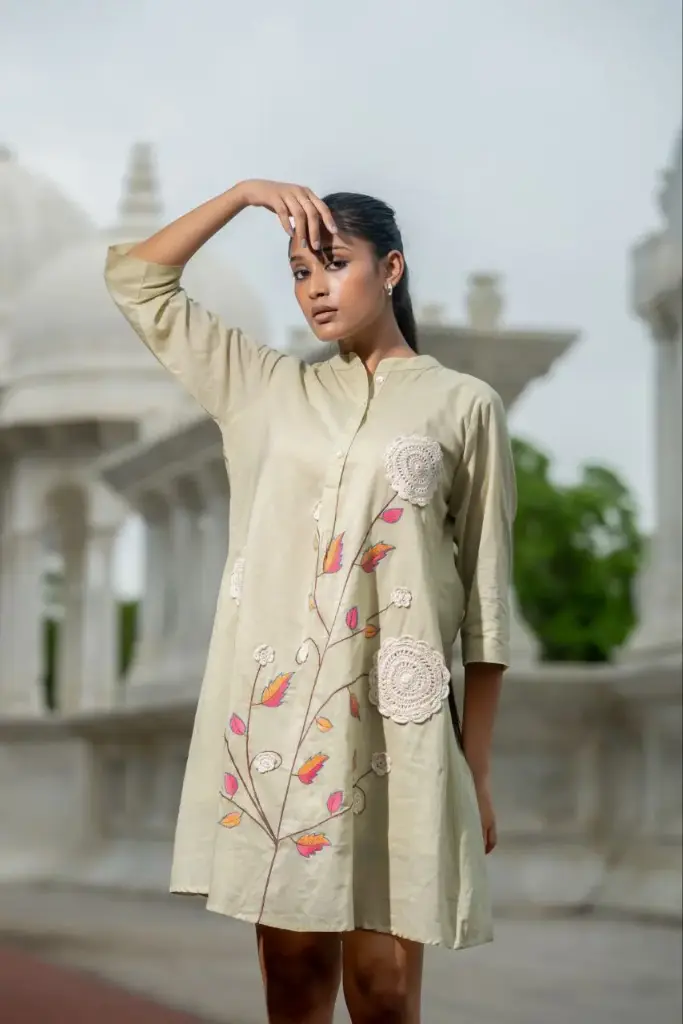 Oyester Aura Embroidered Cotton Top