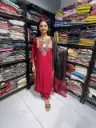 Rimjhim Maroon Multicolor Yoke 3 Pieces Suit Set