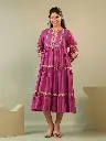 Fairy purple embroideried Dress