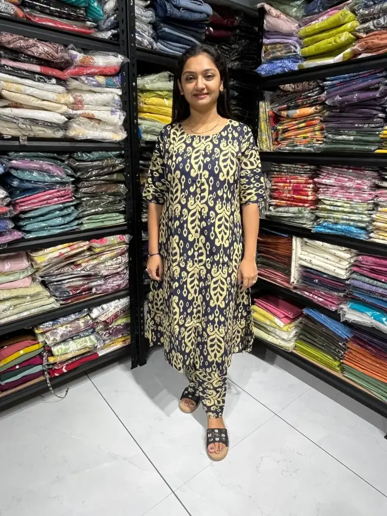 EthnoCharm Blue Cotton Set