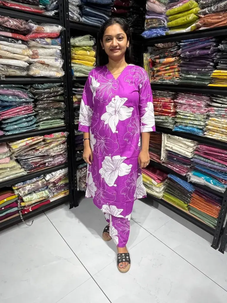 Pushpa Pop Floral Cotton Set