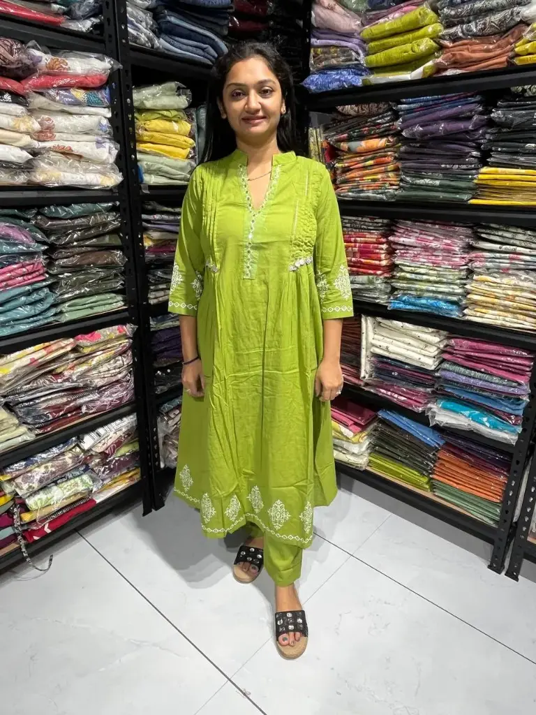 Pari Lime Radiance cotton Set