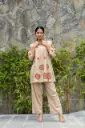 Tara Mandala Touch Embroidered  cotton Co-Ord