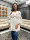 BloomAura Embroidered Cotton Tunic