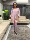 Blush Bloom Chanderi Co-Ord Set