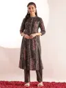Midnight Paisley Cotton Kurta Set