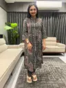 Midnight Paisley Cotton Kurta Set