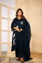 Noor Midnight Crochet Cotton Kurta Set
