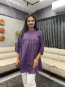 Amethyst Dobby Cotton Tunic