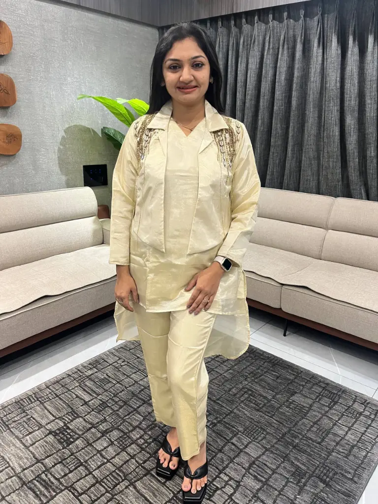 Ivory Luxe Handworked Co-ord Set