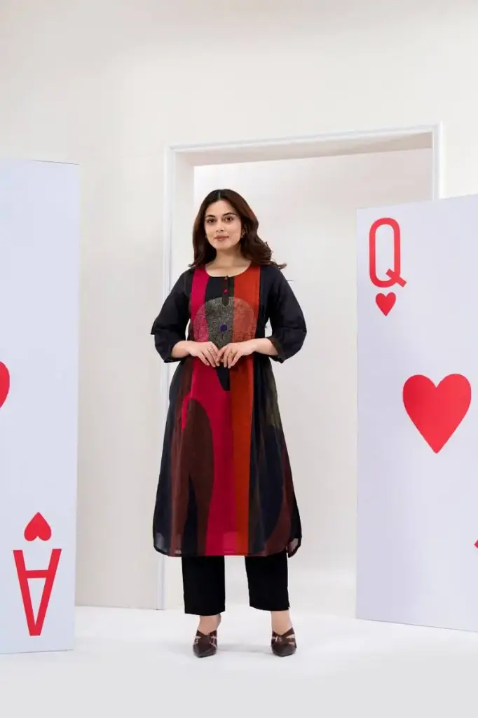 Royal Abstract Mull Cotton Kurta Set