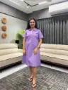 Lavender Charm Cotton Dress
