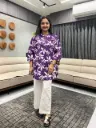 Royal Bloom Cotton Tunic