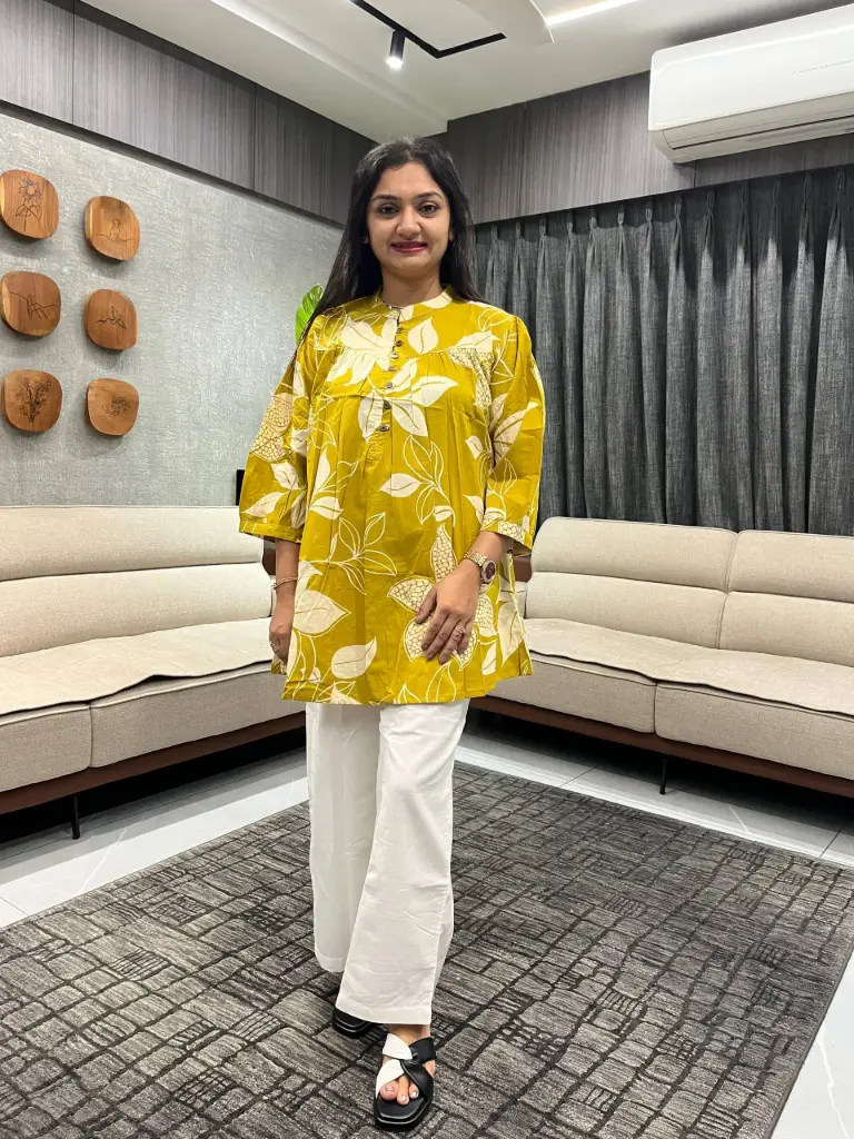 Sunshine Bloom Cotton Tunic