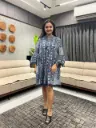 Indigo Boho Ajrakh Tunic