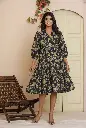 Midnight Garden Cotton Dress