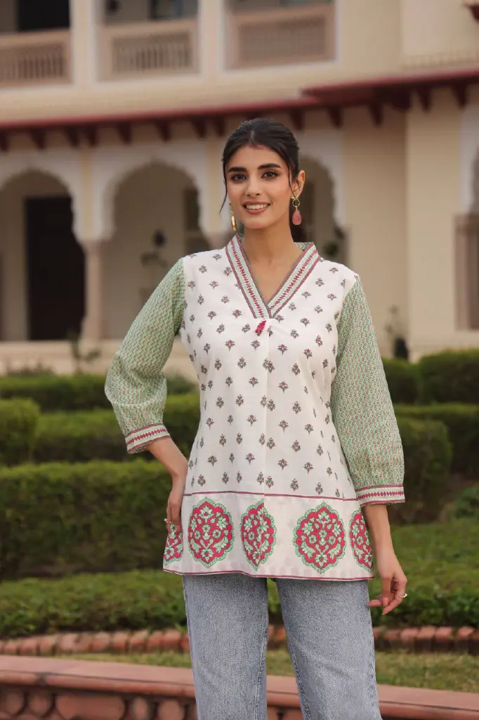 Rose Meadow Mull Cotton Tunic