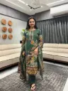 Emerald Garden Printed Cotton Suit Set