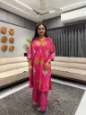 Rani Pink Printed Cotton Cord Set