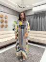 Indigo Heritage Modal Silk Kaftan