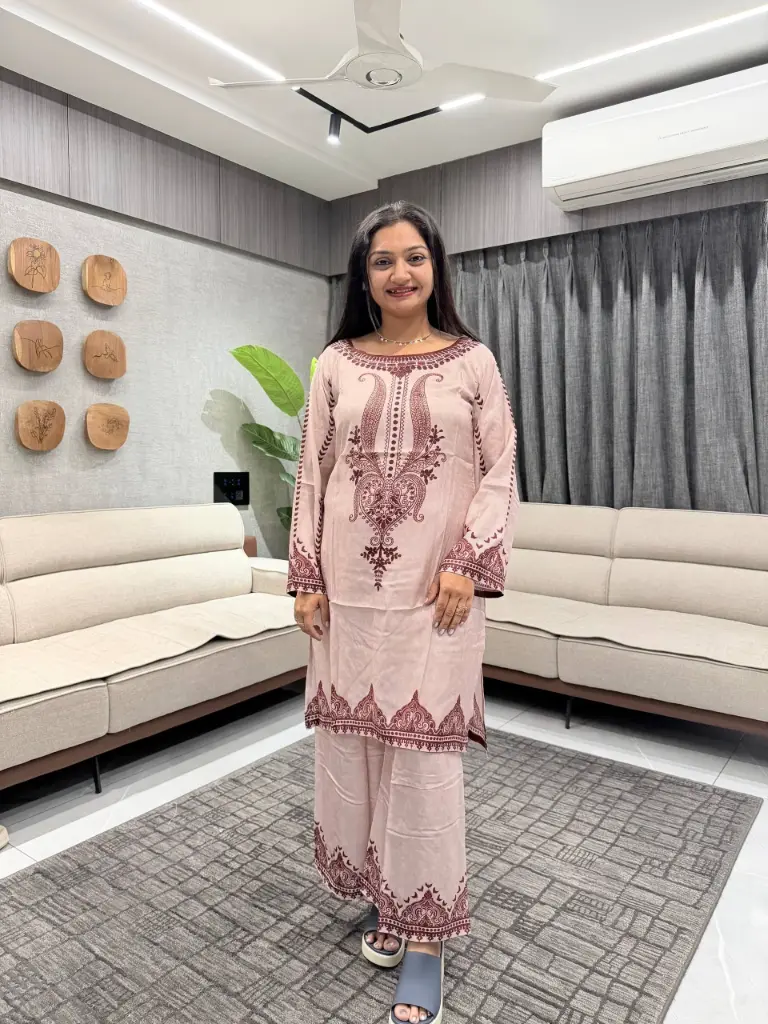 Noor Kashmiri Muse Muslin Co-ord Set