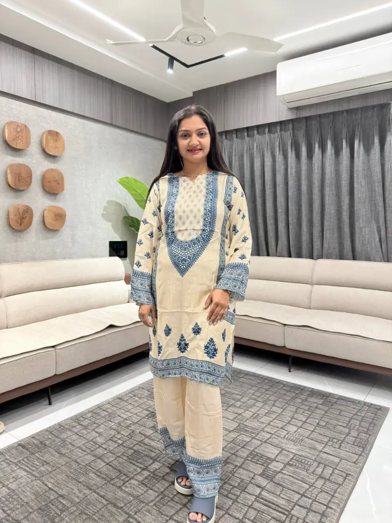 Neel Kashmira Heritage Muslin Co-ord Set